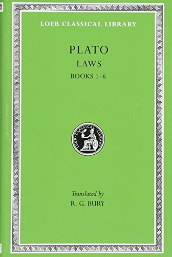 The Laws Books 1-6 L187 V10 (Trans. Bury)(Greek)