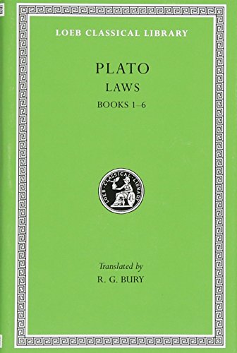 The Laws Books 1-6 L187 V10 (Trans. Bury)(Greek)