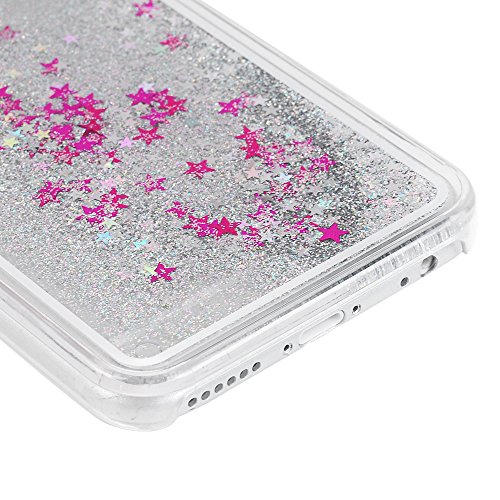 Badalink Iphone6 6S Slimcase H  lle PC Treibsand Fl  ssige Sterne Star Weich Flexibel Einteilige Handyh  lle Soft Leicht Sto  stangen Case Silbrig
