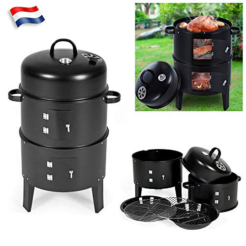 examen Sinbide Barbecue Smoker Fumoir 3 en 1 +Thermomètre et Grills pour Griller rôtir Fumer