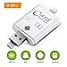 Price comparison product image WECODO SD Card Reader, Lightning OTG USB Micro SD Card Adapter for iPhone 8/iPhone 7/ iPhone 6/ iPad Air/ Mac Android