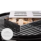 Blumtal Smoker Räucherbox aus rostfreiem Edelstahl – Gas-Grillzubehör oder Holzkohlegrill, 20x13x3,5cm, Silber – Bild 5