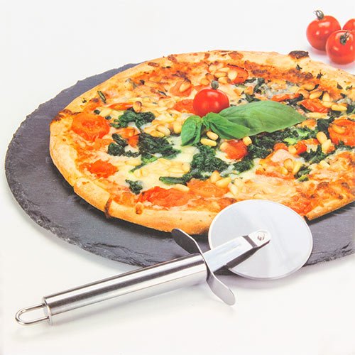 Preisvergleich Produktbild Pizzastein mit Pizzaschneider
