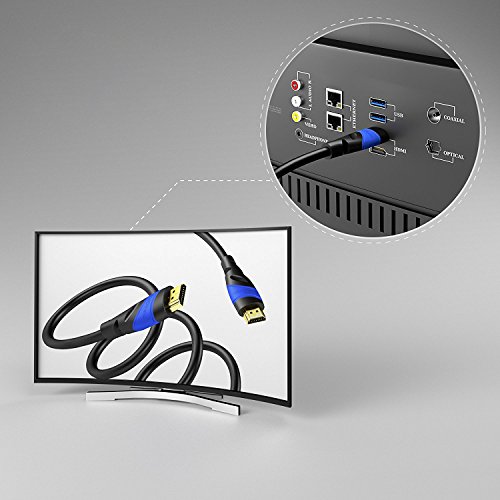 KabelDirekt 7,5m HDMI Kabel / kompatibel mit HDMI 2.0a/b, 2.0, 1.4a (Ultra HD, 4K, 3D, Full HD, 1080p, HDR, ARC, Highspeed mit Ethernet) – TOP Series - 4