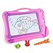 Produktbild DUTISON Zaubertafel Maltafel Magnettafel für Kinder mit 2 Form Stempeln (Pink 001)