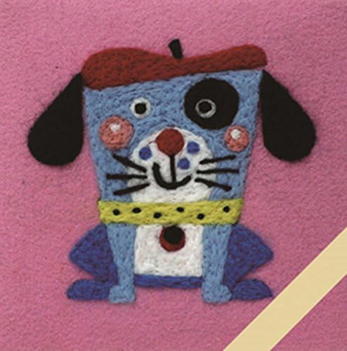 Handidi DIY Needle Felting Starter Kit,Wool Felt Kit, DIY Gift, The Gog, FT-060, Size 6 in X 6in