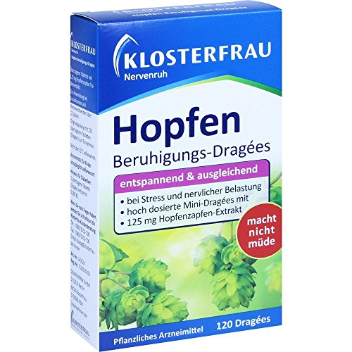 Preisvergleich Produktbild Klosterfrau Hopfen Beruhigungsdragees Nervenruh 120 stk