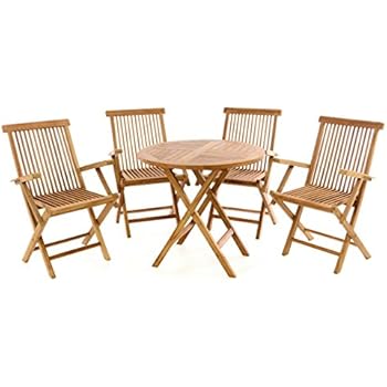 Amazon.de: Divero Gartenmöbel-Set Terrassenmöbel-Garnitur Sitzgruppe 5