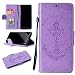 Produktbild Ooboom Samsung Galaxy S8+ Plus Hülle Anker Muster Magnetisch Flip PU Leder Schutzhülle Tasche Case Buch Cover Wallet Brieftasche Kickstand Ständer für Samsung Galaxy S8+ Plus - Lavendel