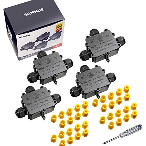 SAMHUE Boîte de jonction IP68 Connecteurs de câble à 3 voies étanches Boîtier de jonction élec SAMHUE Boîte de jonction IP68 Connecteurs de câble à 3 voies étanches Boîtier de jonction élec
