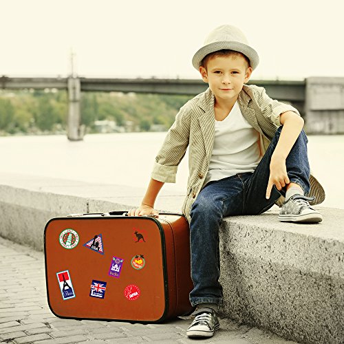 World Travel Locations Suitcase Stickers – von 8 Luggage Labels Aufkleber Set - 2