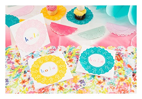 Talking Tables Mini Doilies „Pastell“, 100 St. – Mini Doilies in 5 Farben für DIY Ideen zur Hochzeit - 2
