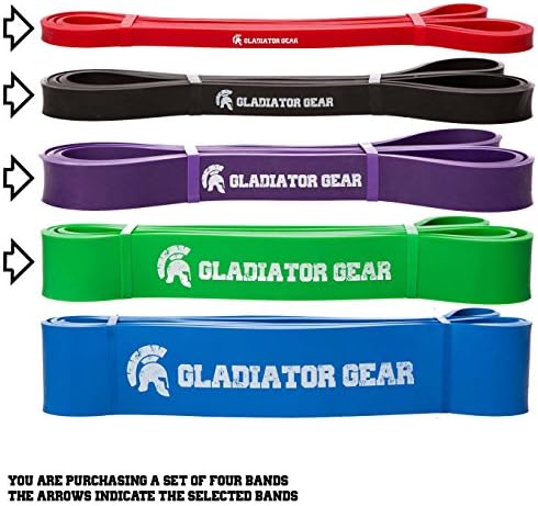 Pull Up Bands With BONUS Workout E-Guide | SAVE 20% on Multipacks | For Pull Up Assist, Crossfit, Stretching &amp; Powerlifting Exercises | Premium Quality | Choose from 1 of 5 Resistance Bands | Heavy Duty &amp; Suitable For All Pull Up Bars | Improve Your Pull Up Strength