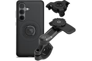 Quad Lock Telefonfäste för Motorcykelstyre PRO med Vibrationsdämpare och MAG-fodral för Galaxy S26