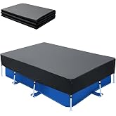 Rectangular Pool Cover, Foldable Rectangular Pool Cover Suitable for All Seasons, Covers Rectangular Above Ground Pools, Prot