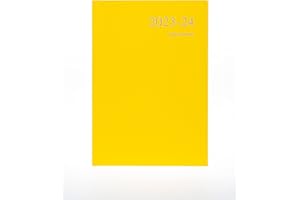 COLLINS DEBDEN Collins Essentials Academic 2023-24 A5 Day to A Page Mid Year Diary Planner (terminy) do szkoły, na uczelnię lub uniwersytet - od lipca 2023 do lipca 2024 - Żółty - ESSA51M.45-2324