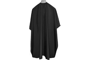 Riwa hårsalong nylon cape frisyr barberare frisör förkläde kläder wrap skydd Black Gown