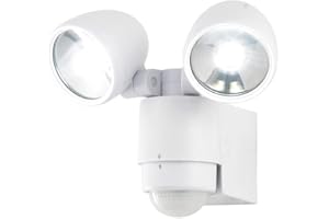 LITECRAFT Sirocco Spotlight Outdoor LED 2 Light with PIR Motion Sensor - (White)