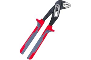 Sharp-tec 250mm Plumbers Wrench, Adjustable Plumbers Pliers, Water Pump Plier with 85mm Width Opening, Red (BSL-30065-Red)