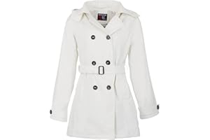 Breizh Ocean - Ciré Imperméable, du XS au 3XL, Création Française CARNAC, Trench Femme avec Capuche Amovible - Coupe vent, Impermeable et Manteau Femme