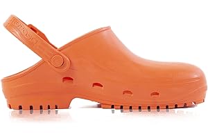 REPOSA Mixte Femme Medical Modèle Max, Sabot de Bloc Caoutchouc Antidérapante SRC Stérilisable en Autoclave, Sangle Réglable et Pliable, Semelle Anatomique, Antistatique et Légère