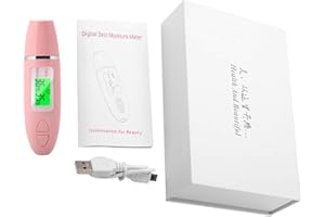 ANTILOG Testeur de Peau, Portable LCD Affichage Précision Capteur de Peau Testeur De Visage Humidité Analyseur D'huile À l'huile