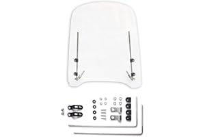 Luckything Motorrad Windschutzscheibe, Windabweiser für Roller, Kratzschutz Bildschirm, Bruchsicher Kaltfest