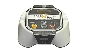 snap and feed - Futternapfhalter für standard Alu-Portionspackungen 88 mm (Weiß)
