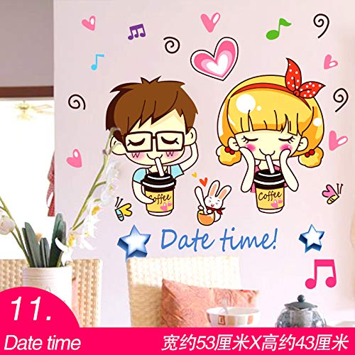 Preisvergleich Produktbild ALLDOLWEGE Die trendigen Läden Schaufenster Glas Tür Aufkleber dekorative Wand Aufkleber Aufkleber Farbe Farbe hotel hamburg Snacks zum Mittagessen