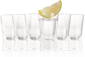 ZiVie®, Verres à shot 25ml/2.5cl | Pack de 6 verres à liqueur | Verre à vodka | Shooter verre, Parfait pour les fêtes et toutes les célébrations