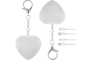 GENERIC Love Wallet Tote Bag Touch Sensing Light – Luce da borsetta a forma di cuore attivata al tocco, mini lampada ricaricabile a LED con sensore di movimento per borse, portafogli e regali per donne (2