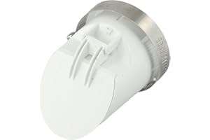 SISINKAL Valvola di non ritorno di scarico, copertura per tubi di drenaggio in PVC, anti-odore, 50-160 mm, filtro anti-insetti per acqua piovana per scarichi esterni da giardino (50 mm)