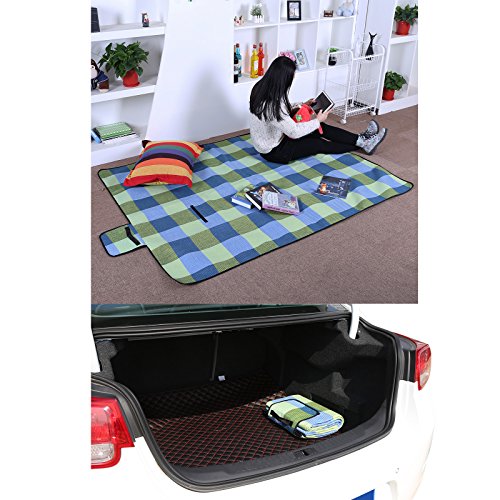 Songmics® 195 x 150 cm Wasserdichte Picknickdecke Campingdecke Stranddecke Mit Tragegriff GCM50C - 6