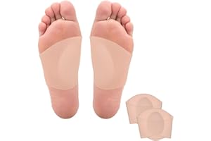 ANNCHILIO 2 Stück Mittelfußstütze Plantar Arch Support Gel Pad - Ein weiches Gel-Pad zur Unterstützung von Plantar-Fasziitis, Plattfüßen, Senkfuß und Schmerzlinderung