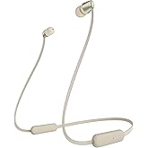 Sony WI-C310 kabelloser Bluetooth In-Ohr Kopfhörer (15 Stunden Akkulaufzeit, Voice Assistent, magnetische Ohrstöpsel, Behind-