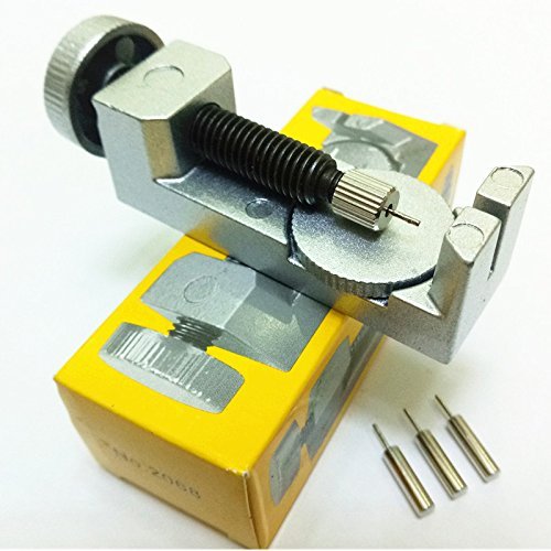 Hommii Uhrenarmband Strap Kettenbolzen Entferner Metall Armband Verstellbarer Link Stifte Remover Reparutur Uhrmacherwerkzeug Stiftausdrücker Verbindungsstift mit 3 Pins - 4