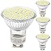 Produktbild YouOKLight 4-er Pack, GU10 3W LED Lampen 60-LED 3528 SMD 240LM 3000K Warmweiß Licht LED Rampenlicht für Innenbeleuchtung AC220V