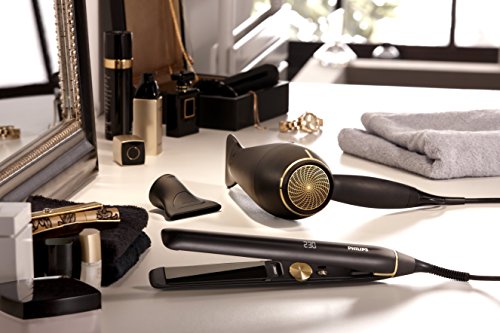 Philips HPS930/00 Pro Haarglätter, Titanveredelte, Ionen- Funktion, schwarz - 4