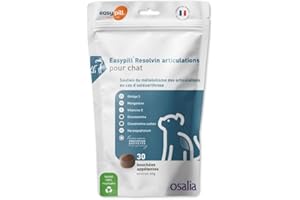 Easypill Resolvin Flex Cat, Joint Care Supplement For Cats, Provides Glucosamine and Chondroitin To Aid The Resolution Of Inflammation, Contains Vitamin E To Protect The Joints, 30 x 2 Grams Pellets