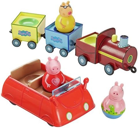 Brand New Peppa Pig Weebles and Vehicle Value Playset Fun Time