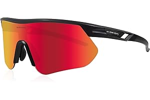 Queshark Gafas Ciclismo, 29g Ultraligeras | Anti-UV400 | Montura TR90 | Antideslizantes, Gafas Deportivas para Ciclismo, Running, Conducir, Golf y Deportes al aire libre