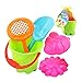 Produktbild Spaß-Strand-Sand-Spielzeug-Set Reusable Plastic Toy Sand Mold mit Biene und Sonnenblume Sand Mold, Eimer, Schaufel, Sieb für Kid 5Pcs
