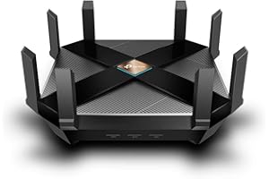 TP-Link Archer AX6000 - WiFi 6 Router, Tri-Band Gaming Router WiFi, MU-MIMO, Una CPU 1.8 GHz Quad-Core y 2 co-procesadores, hasta 5952 Mbps: 4804 Mbps (5 GHz) and 1148 Mbps (2.4 GHz)