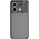 Elfia Xiaomi Redmi Note 13 Pro 5G ile Uyumlu Kılıf Silikon Karbon İnce Esnek Lens Korumalı Tarz Mat Parmak İzi Bırakmayan Kap