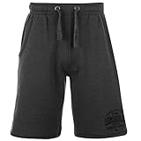 Mens Shorts Lonsdale Herren Boxing Shorts Boxen Kurze Hose Sport Trainingshose Sporthose Grau Small