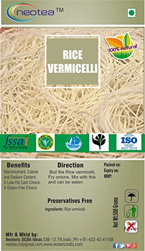 Neotea Rice Vermicelli Noodles, 500g RS.399 (26.00% Off) - Amazon Neotea Rice Vermicelli Noodles, 500g RS.399 (26.00% Off) - Amazon