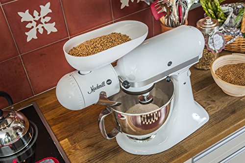 Mockmill Getreidemühlen Vorsatz für KitchenAid mit Keramik / Korund Mahlwerk weiss - 3