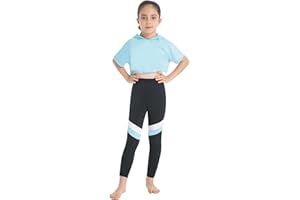 YUUMIN Kinder Mädchen Sportanzüge Jogginganzug Sport Sets Hosen + Crop Top Pullover Bekleidungssets Bauchfrei Mit Kapuze Yoga Fitness Outfit Sportswear