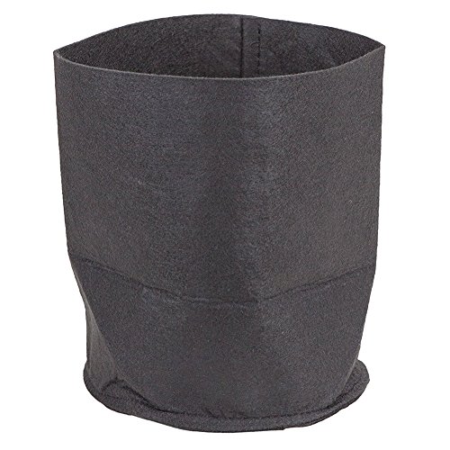 Shiningup 4 PCS Schwarz Runde Taschen Stoff Töpfe mit Griffen für Graden Pflanze - 2