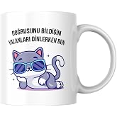 Doğrusunu Bildiğim Yalanlar Komik Baskılı Kupa Bardak Hediyelik &Ccedil;ay Kahve Kupası Coffee Mug